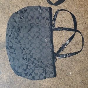 Authentic black coach bag